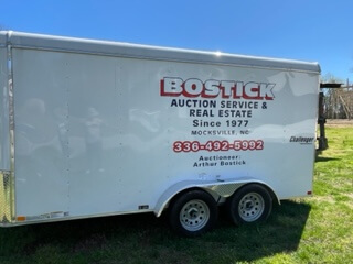 Bostick Auction Storage Trailer