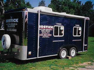 Navy Blue Mobile Office Trailer